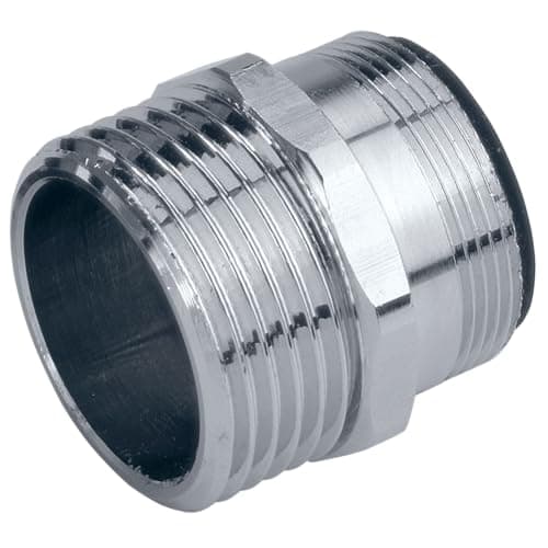 Image of Gardena Threaded Aerator Adapter: Adapter for Connecting The Gardena System to Indoor taps with Aerator Head, M 24 x 1 and 26.5 mm (G 3/4 inch) Male Thread (18209-20)