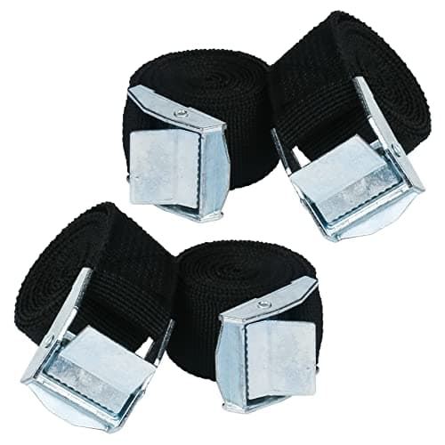 Image of Widisun Strap with Buckle, 4 Pcs (5 M x 2.5 CM) Ratchet Tie Down Straps Fastening Lashing Tensioning Belts Luggage van straps, Cargo for Bicycle Carrier Trailer Car (4BD-5M)