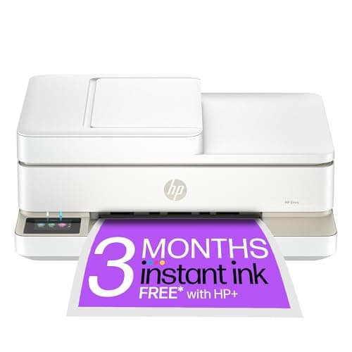 Image of HP Envy 6520e All in One Printer | Perfect for Home | Colour | Wireless | Print, Scan & Copy | 3 months free Instant Ink | Automatic 2-sided Photo Printing | Beige