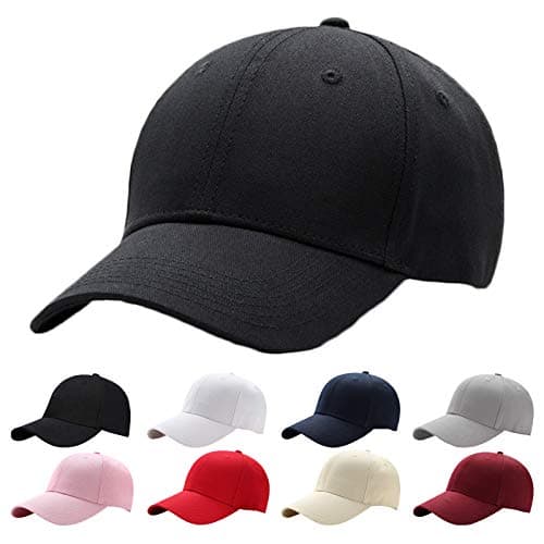 Image of Interstellar Fire Baseball Cap for Men Women - 100% Cotton Adjustable Plain Hat - Unisex One Size Sun Hat for Youth Boys Ponytail Ladies - Sports Trucker Hats (Black)