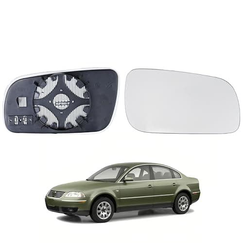 Image of Right Side Mirror Glass Replacement Fits For VW Golf MK4 Bora Passat 09/1998-06/2004,Heated Mirror Replace 1J2857522