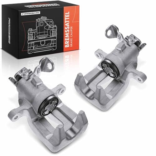 Image of Frankberg 2x Brake Caliper Disc Brake Rear Left Right Aluminium Compatible with Clio III Grandtour KR0/1 Clio III BR0/1 CR0/1 Replace# 7701208361
