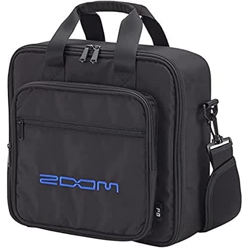 Image of Zoom CBP-8 Carrying Case for PodTrak P8 Podcast Recorder – Sturdy Transport Solution for podcasting and Mobile Recording, Black with Blue Lining