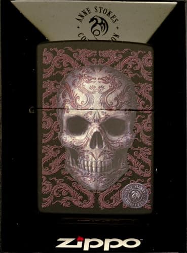 Image of Zippo - Windproof Lighter, Anne Stokes, Matt Black, Colour Image, Refillable, Reusable, Windproof Design, Gift Box, Made in the USA