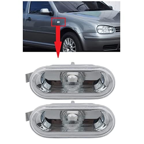 Image of BIAREN 2x Side Marker Indicator Repeater Light Lamp Lens Clear For Volkswagen VW Transporter T5 Caddy Golf Passat Polo Bora Amarok Sharan Seat Alhambra Toledo Leon Ibiza Cordoba Ford Galaxy 1J0949117