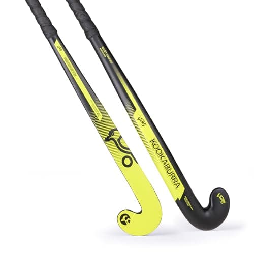 Image of Kookaburra Unisex-Youth Sunfire Hockey Stick, Black & Yellow, 36.5 Light EU