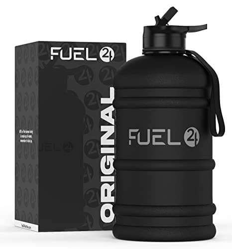 Image of Fuel24 Jug - 2.2 Litre Water Bottle - Extra Strong Flex Material - Drop Proof, Pop or Straw Cap Options - 2.2L Large Gym Sports Bottle, BPA FREE