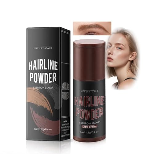 Image of Luxury Eyebrow Filling Powder With Natural Finish - Dark Brown Shade For Defined, Fuller Brows And Hairline Coverage, Waterproof & Smudge-Proof Formula, Ideal For Light To Medium Skin Tones