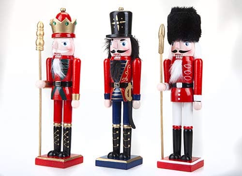 Image of Toyland® 15" (38cm) Classic Hand Painted Wooden Nutcracker Soldier Ornament - Traditional Christmas Decorations