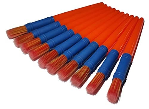 Image of Major Brushes Childrens Chunky Paint Brushes - Set of 10