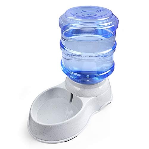 Image of Pet Water Dispenser Station - 1 Gal Replenish Pet Waterer for Dog Cat Animal Automatic Gravity Water Drinking Fountain Bottle Bowl Dish Stand
