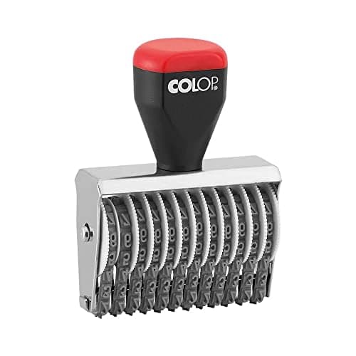 Image of COLOP 04012 Rubber Numbering Stamp | 108843 | 4mm 12 Band Numberer