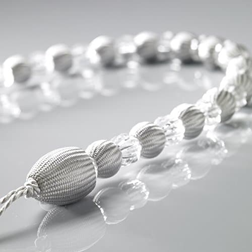 Image of Alan Symonds Earle Beaded Rope Curtain Tie Back, Silver