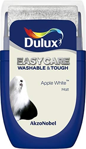 Image of Dulux Easycare Washable & Tough Tester Paint, Apple White, 30 ml