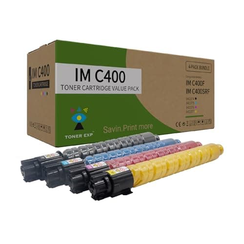 Image of Toner Exp Toner Cartridge For Ricoh IM C400F, IMC400 Compatible with 842370, 842371, 842372, 842373 KMCY Multipack. Prints up to 17,500 pages.