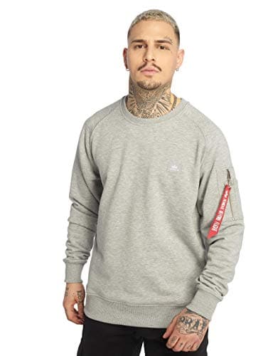 Image of Alpha Industries X-Fit Sweat Sweatshirt for Men Grey Heather