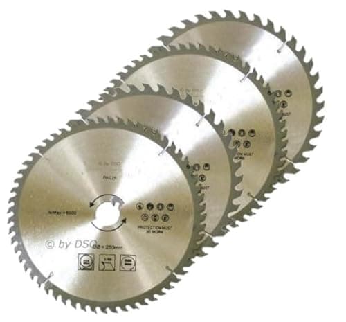 Image of Unibos | 4Pc 250 mm 40/60 Teeth TCT Circular Saw Blades