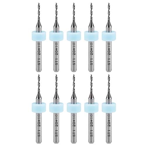 Image of sourcing map PCB Drill Bits 1.2mm Tungsten Carbide Rotary Tool Jewelry CNC Engraving Print Circuit Board Micro Drill Bits 1/8 Inch Shank 10 Pcs