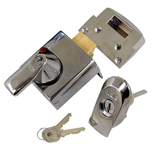 Image of Yale P-BS1-CH-CH-60 - BS1 British Standard Nightlatch - 60mm - Chrome Finish - High Security Approved by Insurance Companies