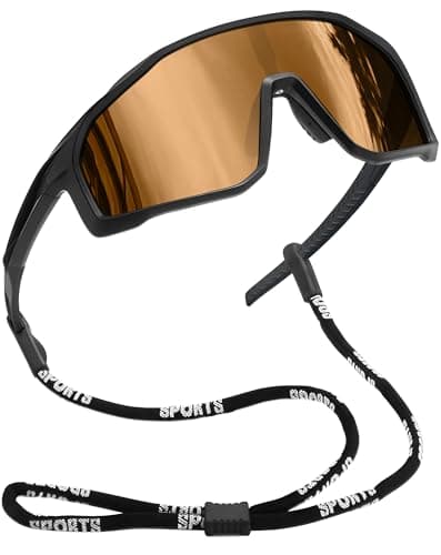 Image of Joopin Cycling Brown Lens Sunglasses Men Women Polarized Sports Wrap Around Sun Glasses UV400 Protection Shades Sunnies