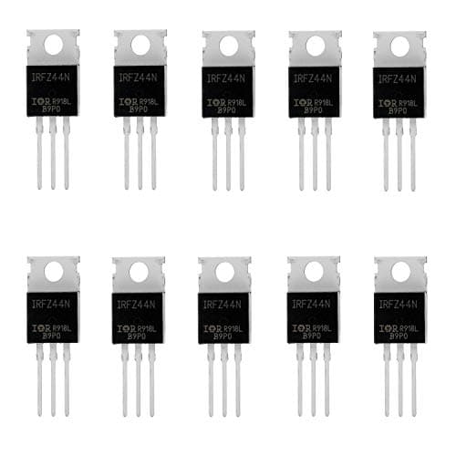 Image of HUAREW 10 Pcs IRFZ44N N-Channel rectifier power MOSFET Transistor 49A 55V