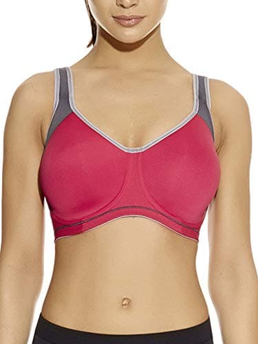 Image of Freya Women's Sonic Underwired Sports Bra, Hot Crimson, 38 DD UK