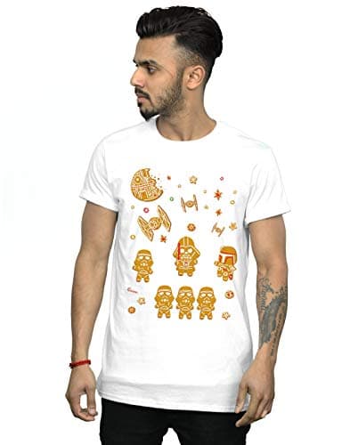 Image of Star Wars Men's Gingerbread Empire T-Shirt White X-Large