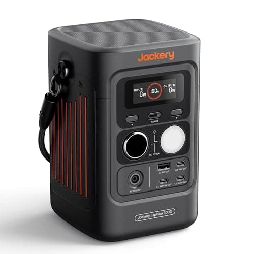 Image of Jackery Explorer 300D Power Bank, 288Wh LiFePO4 Battery Portable Power Station, 300W DC Output, Charging Cable Included,1-Hour Fast Charging, Compact for Outdoor Camping, Travel, Emergencies