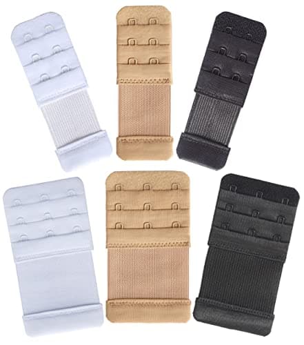 Image of YARBAR Bra Extenders 2 Hooks / 3 Hooks, Soft Comfortable Bra Strap Extender Extension (bra extender 2 Hook & 3 Hook)