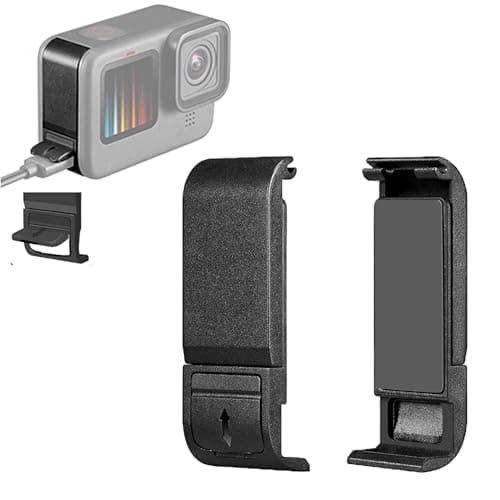 Image of CERFFOOL Battery Side Door Cover for GoPro Hero 13/12/11/10/9 Black Dustproof Door Cover Removable Replacement Battery with Charging Port Accessories Action Camera