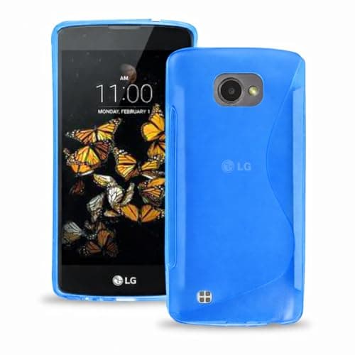 Image of Case For LG K4 2016 Silicone Gel Soft Shockproof TPU Slim Protective Durable Flexible Back Case Phone Cover for LG K4 2016 - Blue S Line