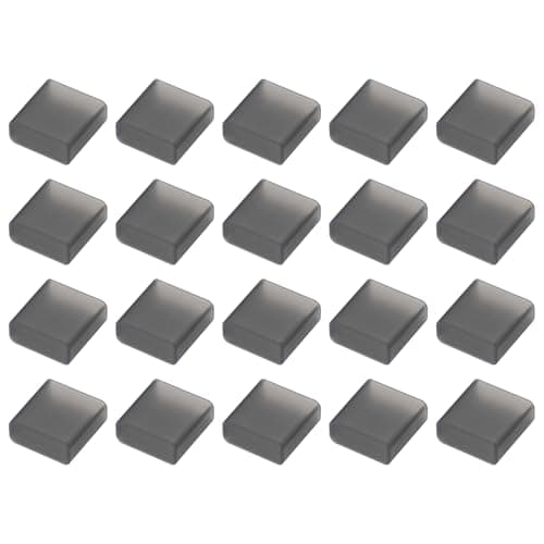 Image of sourcing map 20pcs USB 2.0 Port Cap Cover Anti Dust Silicone Protector for USB Male USB Data Cable, Clear Black
