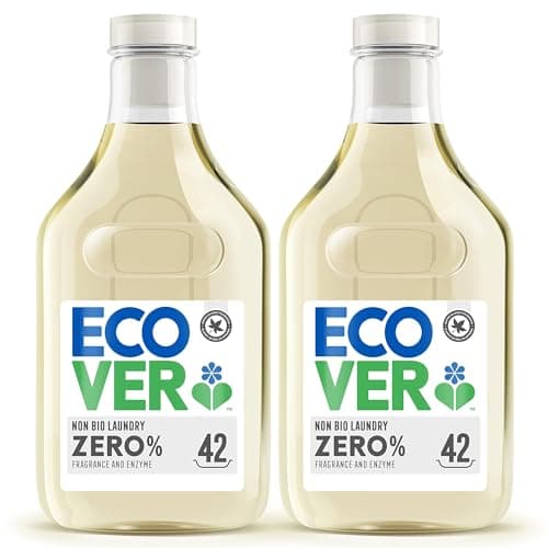 Image of Ecover Zero Laundry Liquid for Sensitive Skin, 2 x 42 Washes, 2 x 1.5L (Pack of 2)