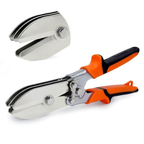 Image of Kbiykuy Orange Duct Crimping Tool - 5-Blade Design, 1.7" Throat Depth, Ergonomic Non-Slip Handle, 3.5" x 10.4", 1.1 lbs