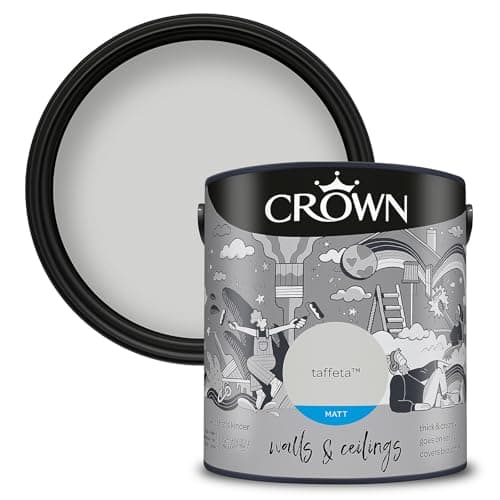 Image of CROWN 2.5L Breatheasy MATT Emulsion Paint for Walls & Ceilings - TAFFETA