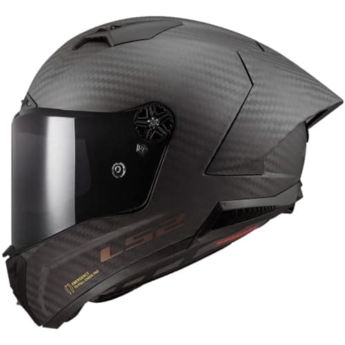 Image of LS2 THUNDER GP AERO FF805. Full Face 6K Carbon Motorcycle Helmet. Matt Carbon. (L) 59-60 cm