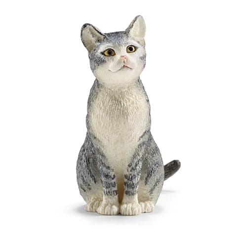 Image of SCHLEICH 13771 Cat, sitting Farm World Toy Figurine for children aged 3-8 Years