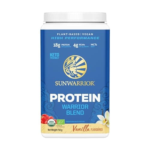 Image of Sunwarrior Warrior Blend Organic Raw Vegan Protein Powder Vanilla, 750g