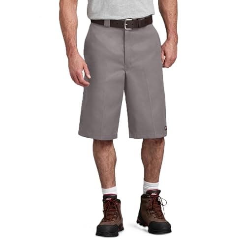 Image of Dickies Men's Shorts 13 Inches Multi-Pocket Work silver grey Size:Sz 40