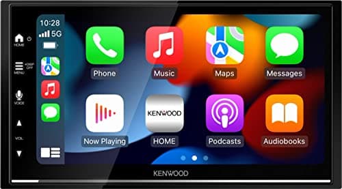 Image of KENWOOD DMX7722DABS - 17.3 cm (6.8”) Digital Media AV Receiver with Wireless CarPlay & Android Auto (4x50W, DAB+/FM, BT, 3X Pre-Out 2.5V, USB, iPod/iPhone Control)