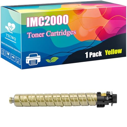 Image of IMC2000 Toner Cartridges Compatible for Ricoh IM C2000 IM C2500 Printers, with Chip, High Yield 26500 Pages, Clear Printing (Yellow)