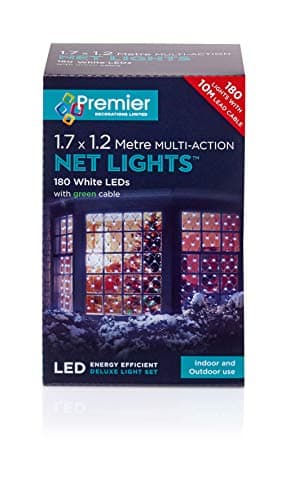 Image of 1.75x1.2m 180 White Multi-action Net - Premier Christmas Lights LV122741W