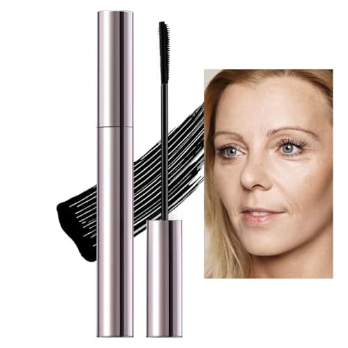 Image of Erinde Black Mascara for Older Women 60 Plus, Extreme Length and Volume Waterproof Mascara for Mature Women, No Clumps, Long-Wearing, Hypoallergenic Mascara For Sensitive Eyes