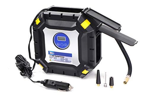 Image of Streetwize - Automatic Cut Off Air Compressor with a Light - 12V - Tyre Inflator, Digital Pressure Gauge (SWAC19)