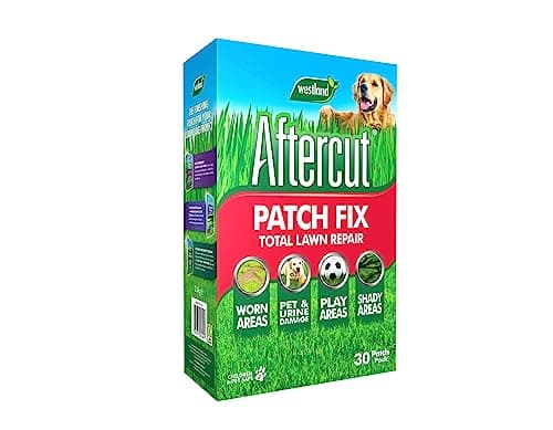 Image of 2.4kg Aftercut Patch Fix Lawn Repair 30pack, Quick Growth New lawns or Patch & Repair Super Patch Grass Feed Gardening Thicken Lawns Burnt Dry Lawns Fresh