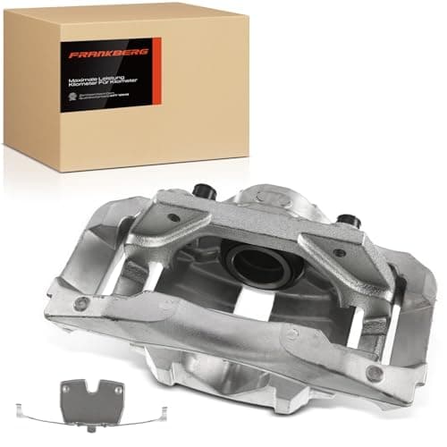 Image of Frankberg Brake Caliper Disc Brake Front Right Aluminium with Bracket (hole spacing 138mm) Compatible with 5 Series F10 6 Gran F06 6 Series F12 7 Series F01 F02 F03 F044 Replace# 34116786818