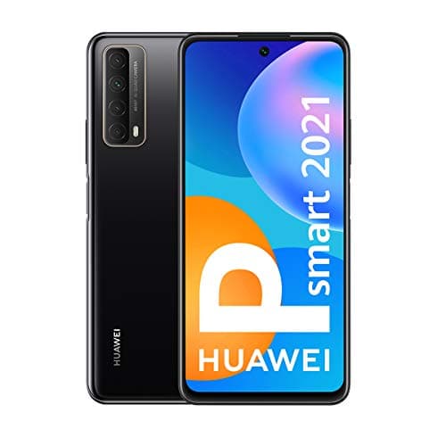 Image of Huawei P smart 2021 - Smartphone 128GB, 4GB RAM, Dual Sim, Midnight Black (Renewed)