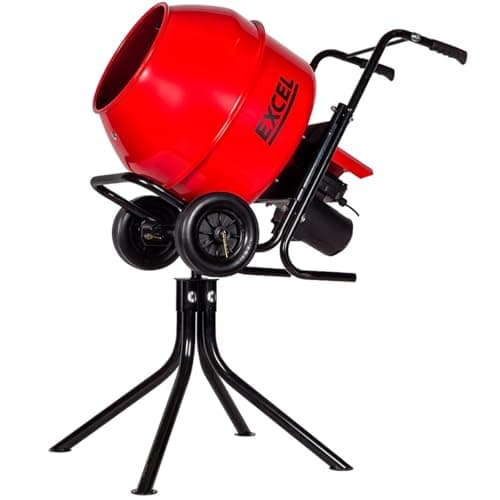 Image of Excel 134L Portable Cement Mixer 240V/370W with Wheels