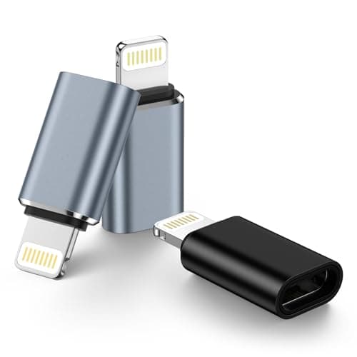 Image of Lightning to USB C Adapter,USB C Female to Lightning Male Adapter Support Data Sync/PD Charging,Apple Charger Connector Cable Compatible with iPhone 14/13/12/11/Pro Max/X/XR/XS/8 Plus,i Pad, AirPods