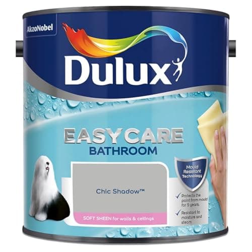 Image of Chic Shadow Dulux Easycare Bathroom Soft Sheen Paint 2.5L – Moisture & Steam Resistant, Mould Protection, Washable Durable Finish for Bathroom Walls & Ceilings